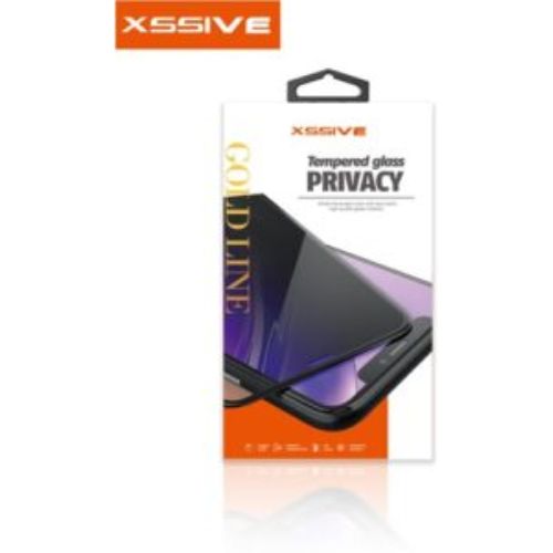 Xssive GoldLine Privacy Tempered Glass iPhone 1212 Pro - Black