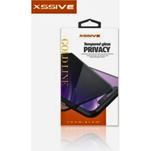 Xssive GoldLine Privacy Tempered Glass iPhone 7 Plus8 Plus - Black