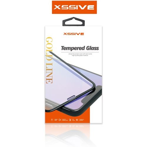 Xssive GoldLine Tempered Glass Apple iPhone 78 - Black